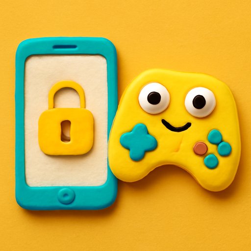 games bd এনক্রিপশন লক আইকনসহ ফোন স্ক্রিন